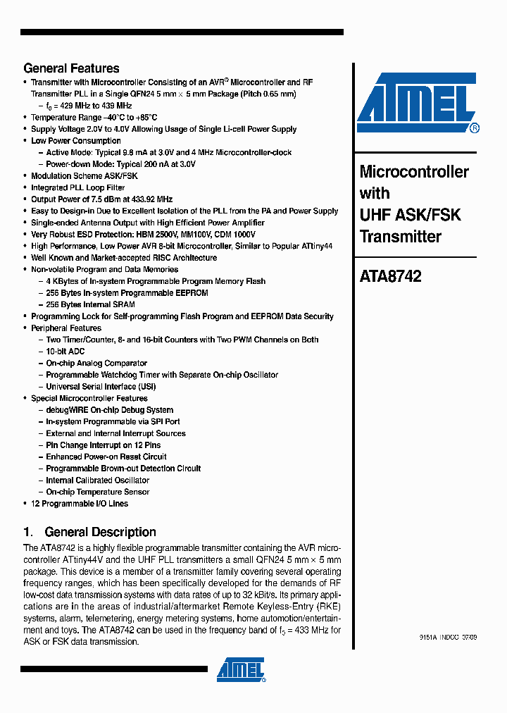 ATA8742_4604568.PDF Datasheet