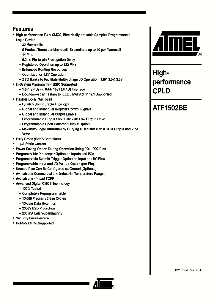 ATF1502BE-7AU44_4379611.PDF Datasheet