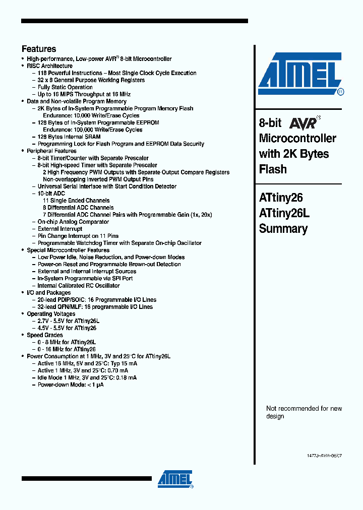 ATTINY2607_4515811.PDF Datasheet