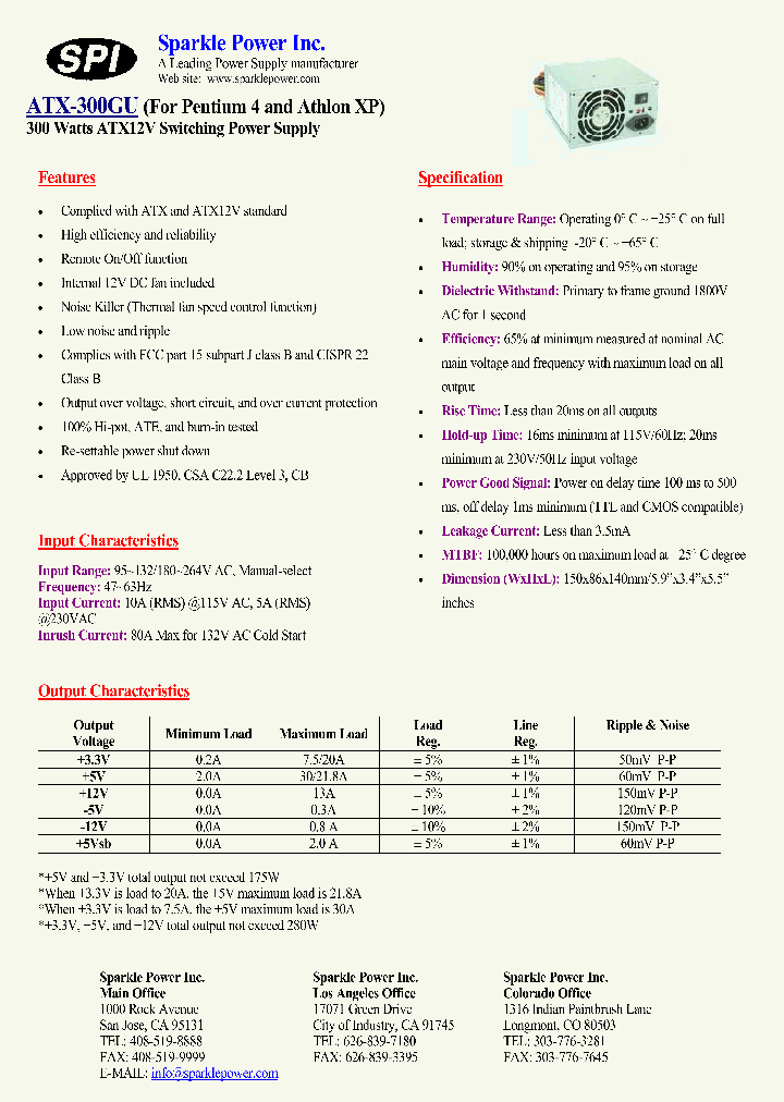 ATX-300GU_4529413.PDF Datasheet