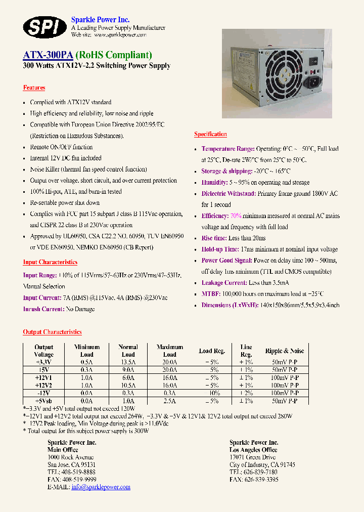 ATX-300PA_4529414.PDF Datasheet