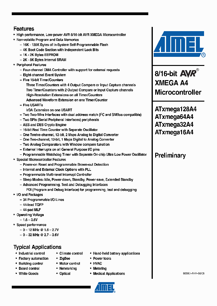 ATXMEGA128A40808_4220309.PDF Datasheet