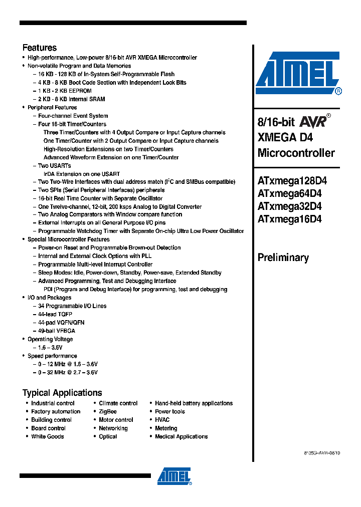 ATXMEGA32D4_4869732.PDF Datasheet