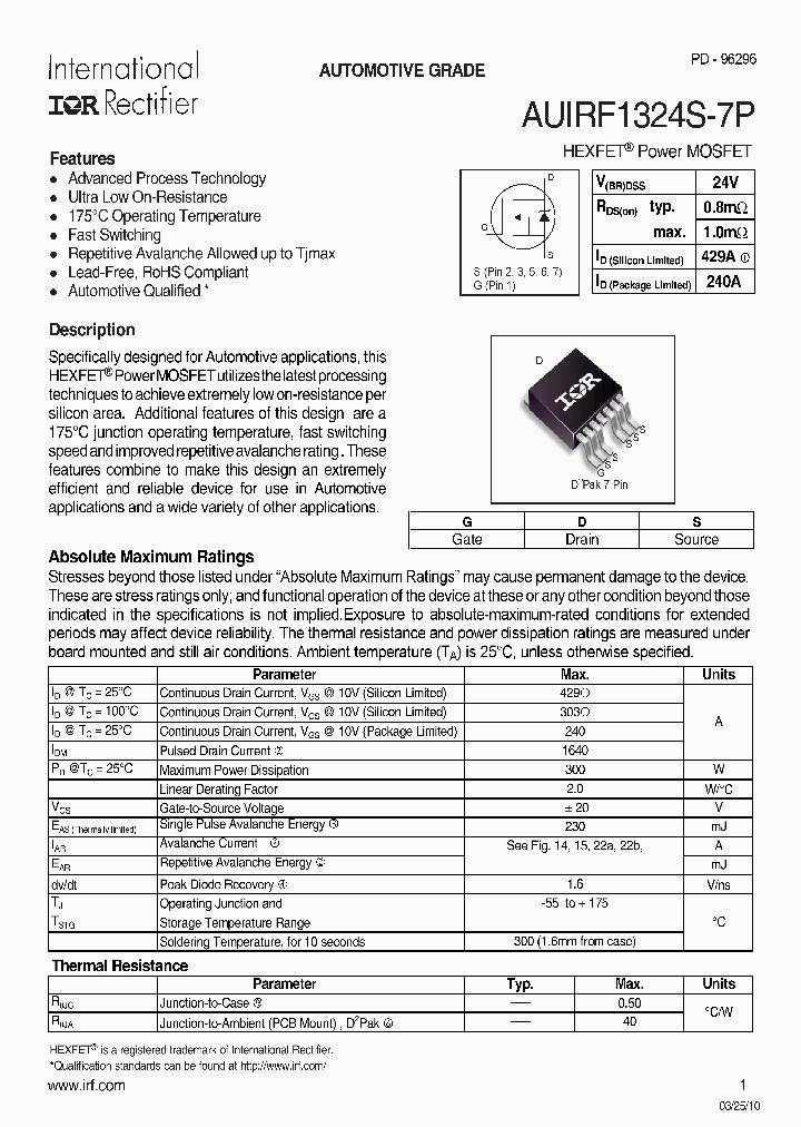AUIRF1324S-7P_4554947.PDF Datasheet