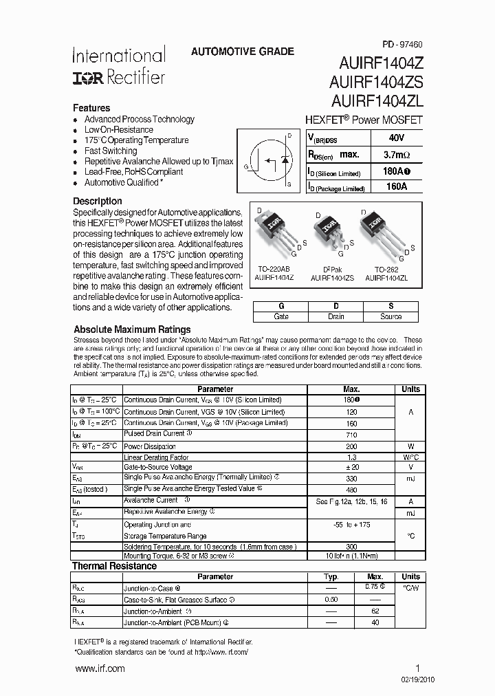 AUIRF1404Z_4592839.PDF Datasheet