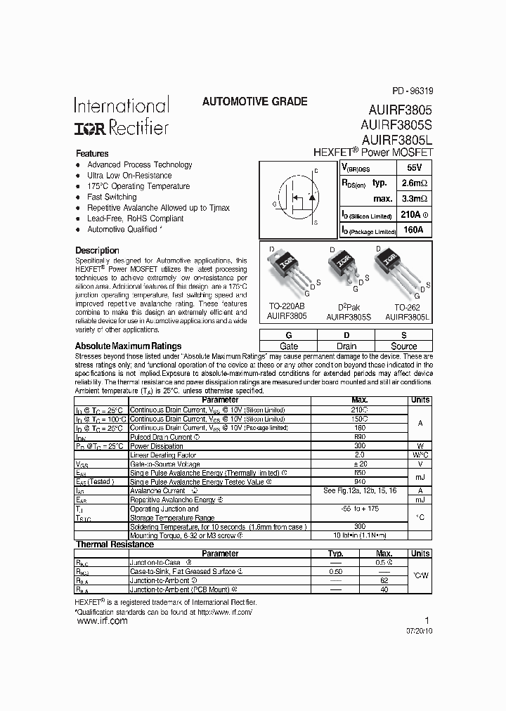 AUIRF3805_4906614.PDF Datasheet