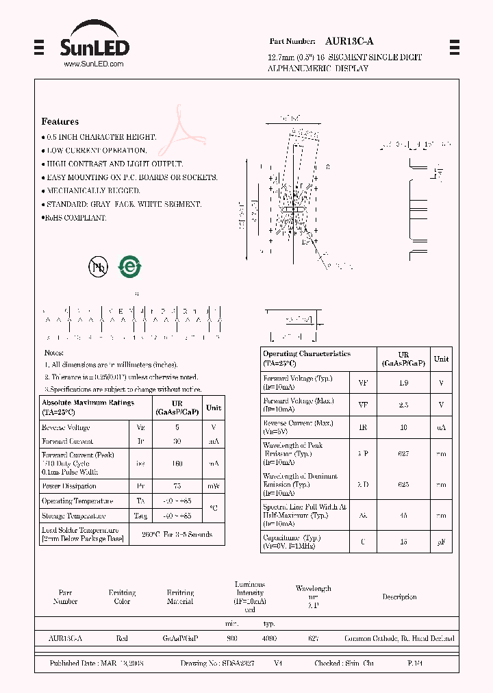AUR13C-A_4265486.PDF Datasheet