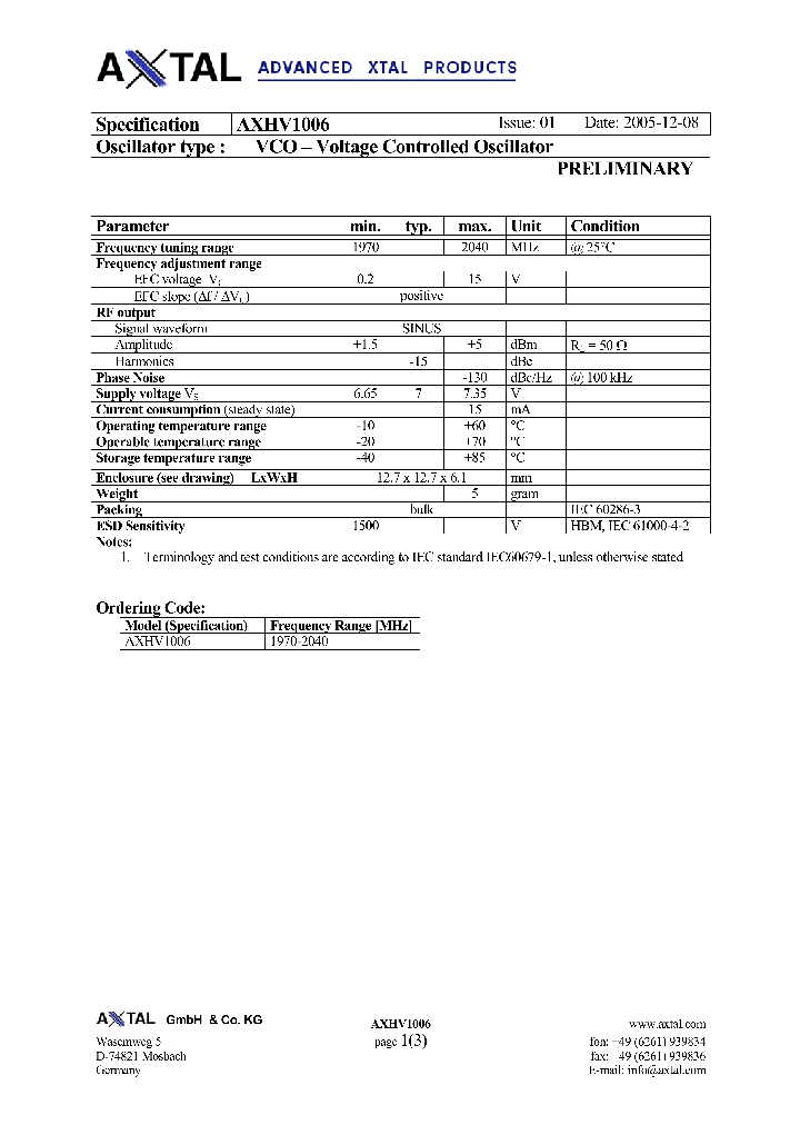 AXHV1006_4194049.PDF Datasheet