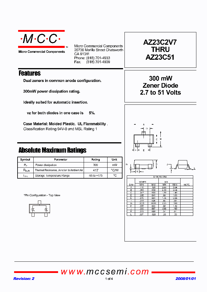 AZ23C2V7_4844000.PDF Datasheet