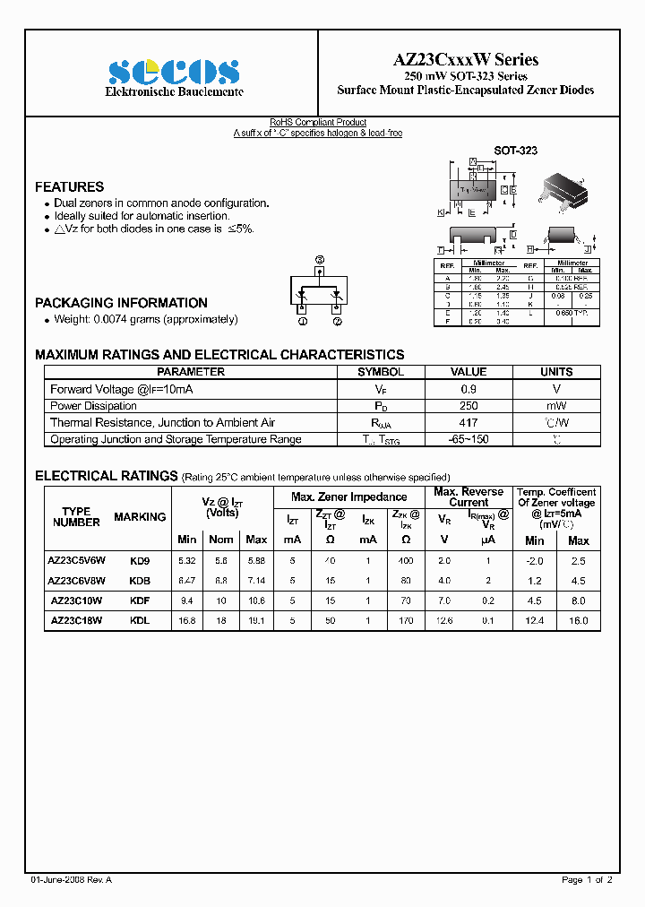 AZ23C5V6W_4580508.PDF Datasheet