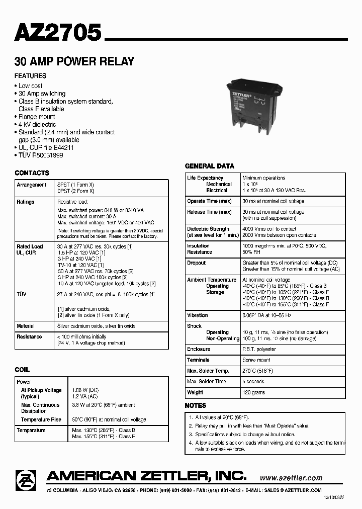 AZ2705-1A-100D_4535718.PDF Datasheet