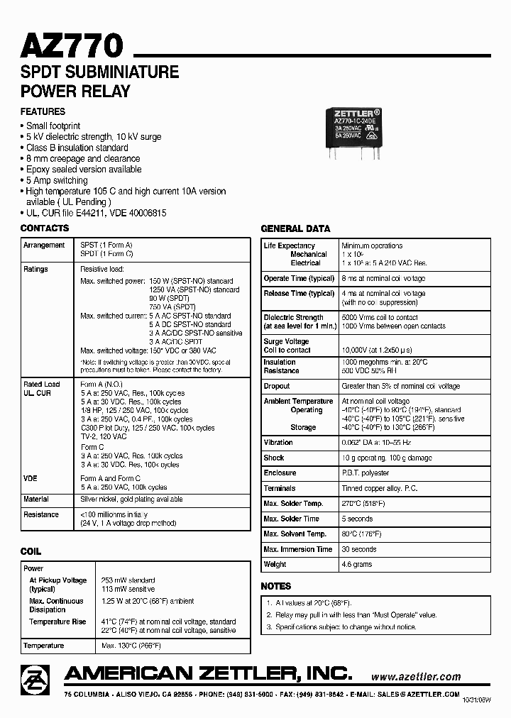 AZ770-1A-12D_4633951.PDF Datasheet
