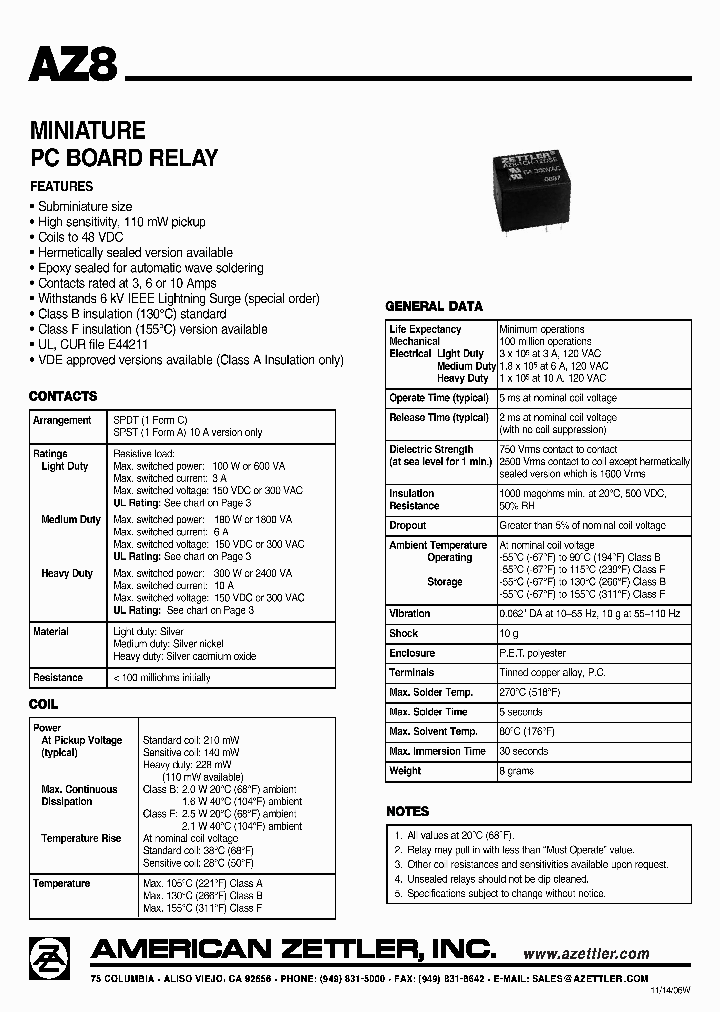AZ8-1C-5DS_4494331.PDF Datasheet