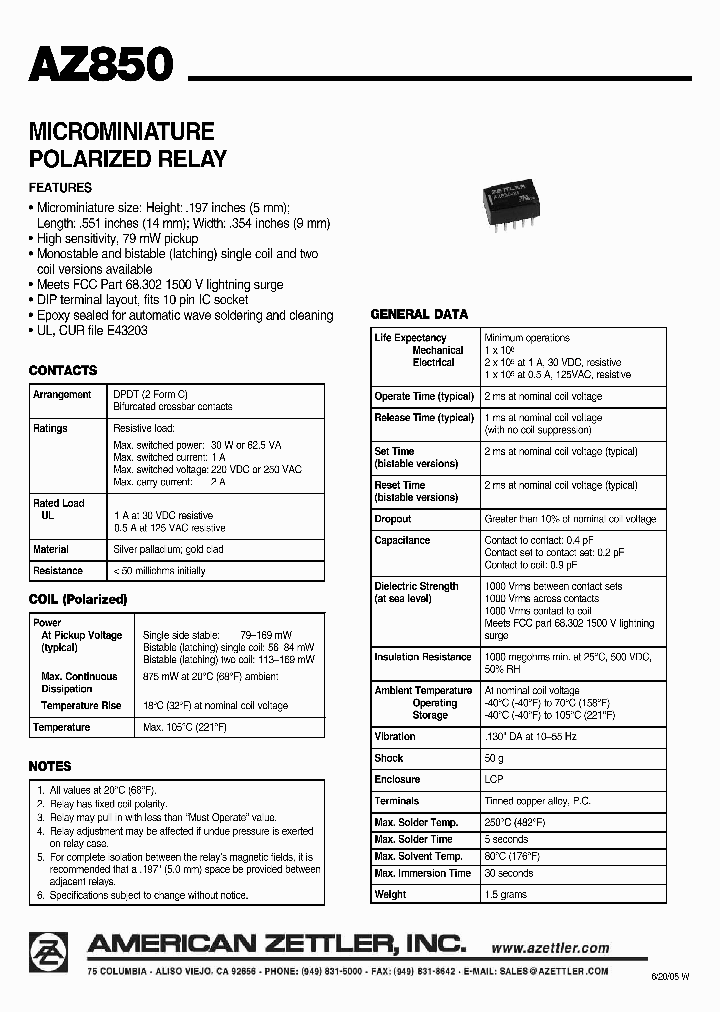 AZ850_4657771.PDF Datasheet