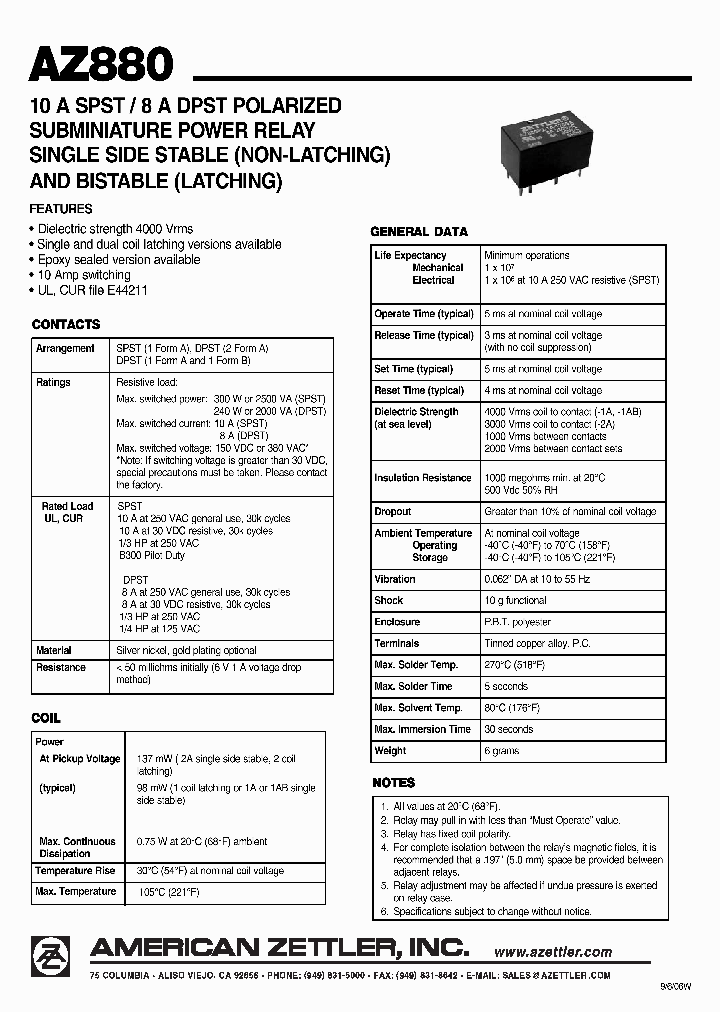 AZ880-2A-24D_4498132.PDF Datasheet