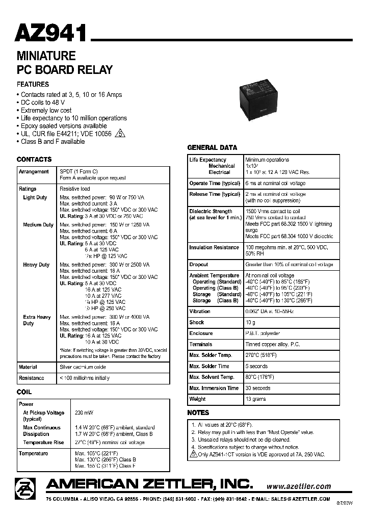 AZ941-1CT-5D_4478261.PDF Datasheet
