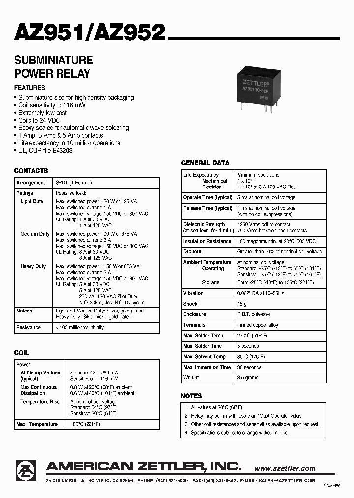 AZ951-1CM-15DSE_4498288.PDF Datasheet