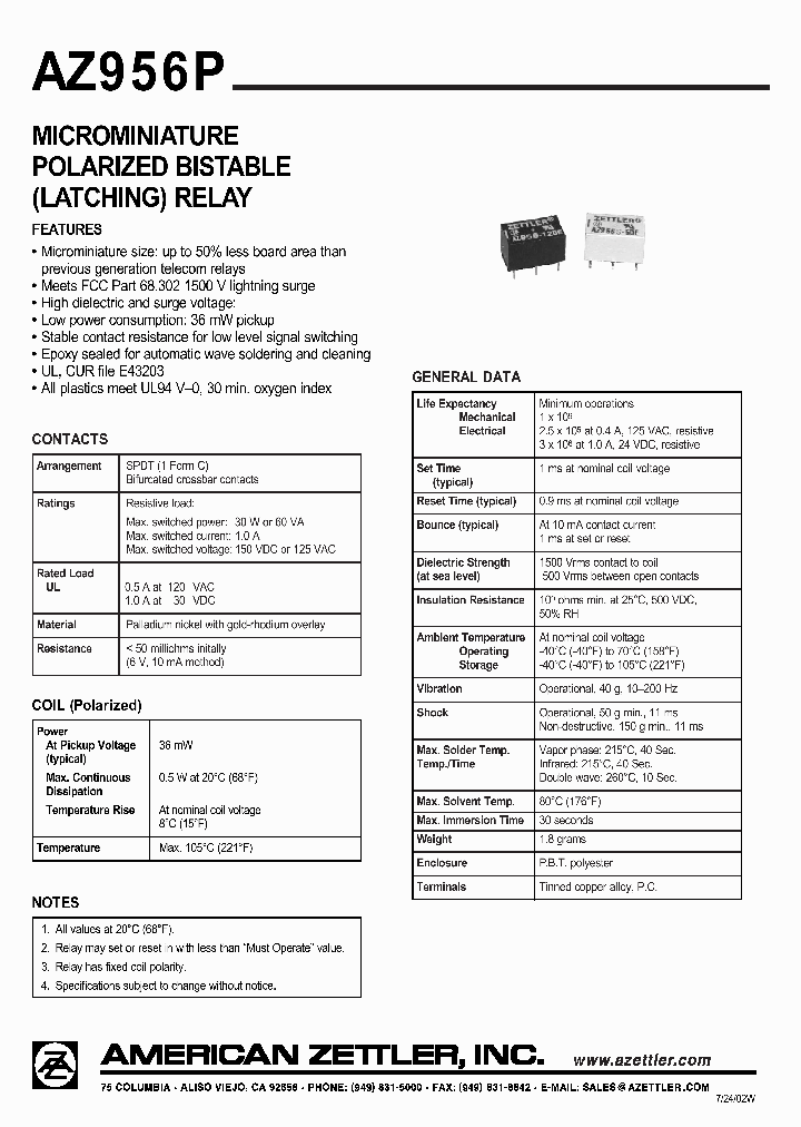 AZ956P1-15DE_4543508.PDF Datasheet