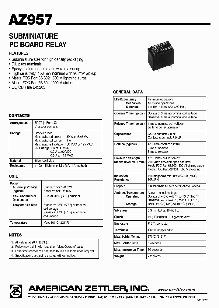 AZ957-1C-15DE_4628619.PDF Datasheet