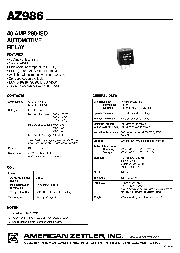 AZ986-1C-6DC2D1_4498562.PDF Datasheet