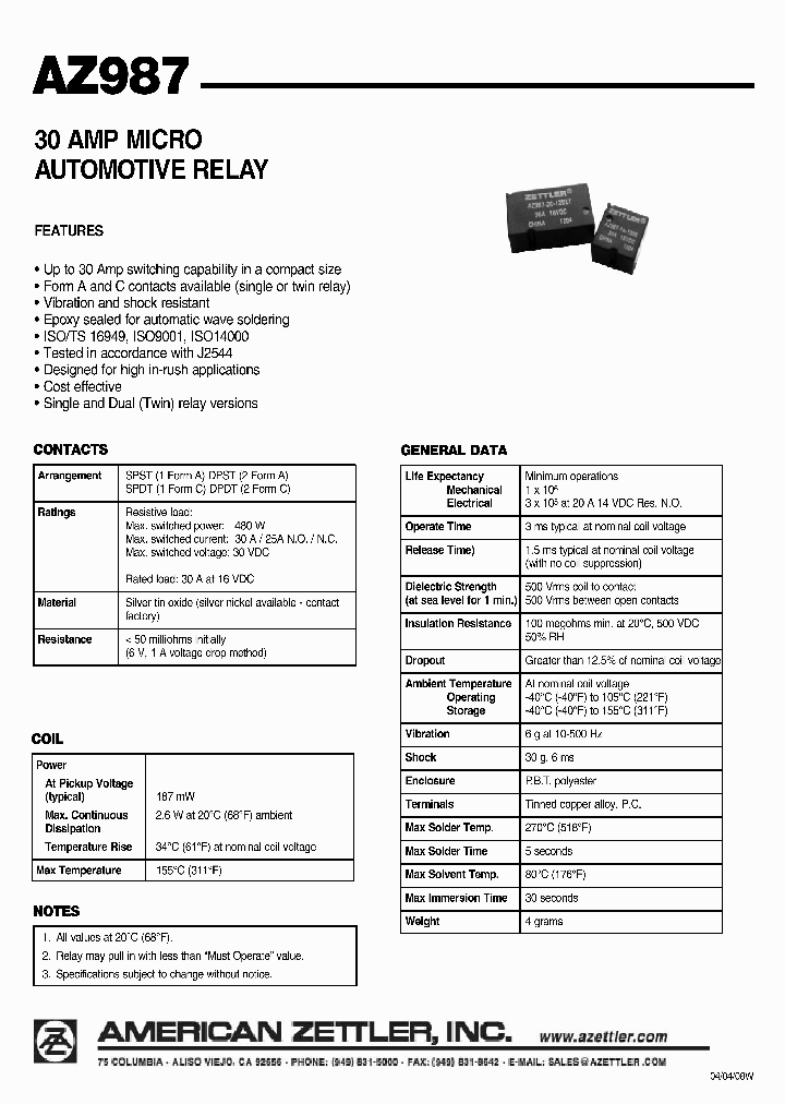 AZ987-2C-24DET_4498561.PDF Datasheet