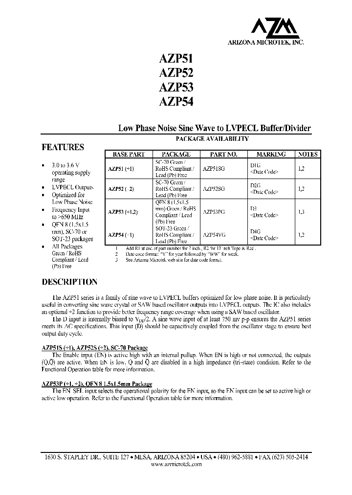 AZP52SG_4712597.PDF Datasheet