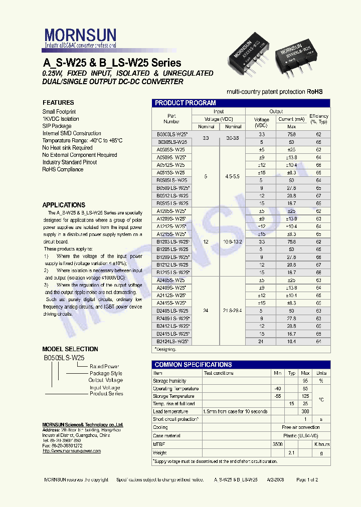 B0509LS-W25_4518297.PDF Datasheet