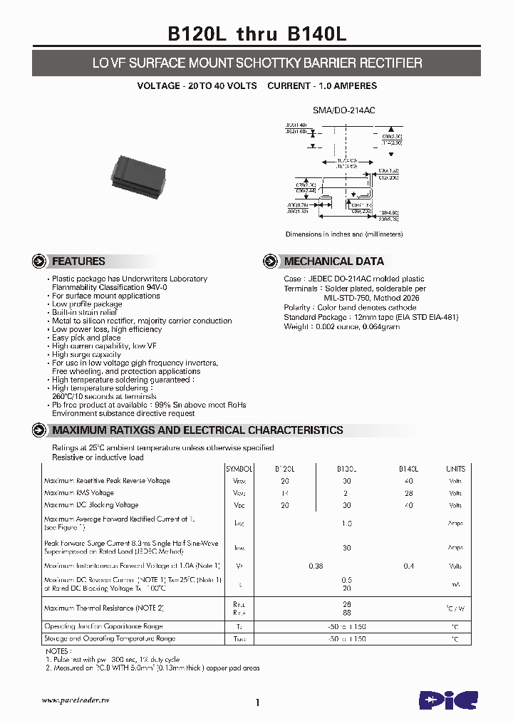 B140L_4760809.PDF Datasheet