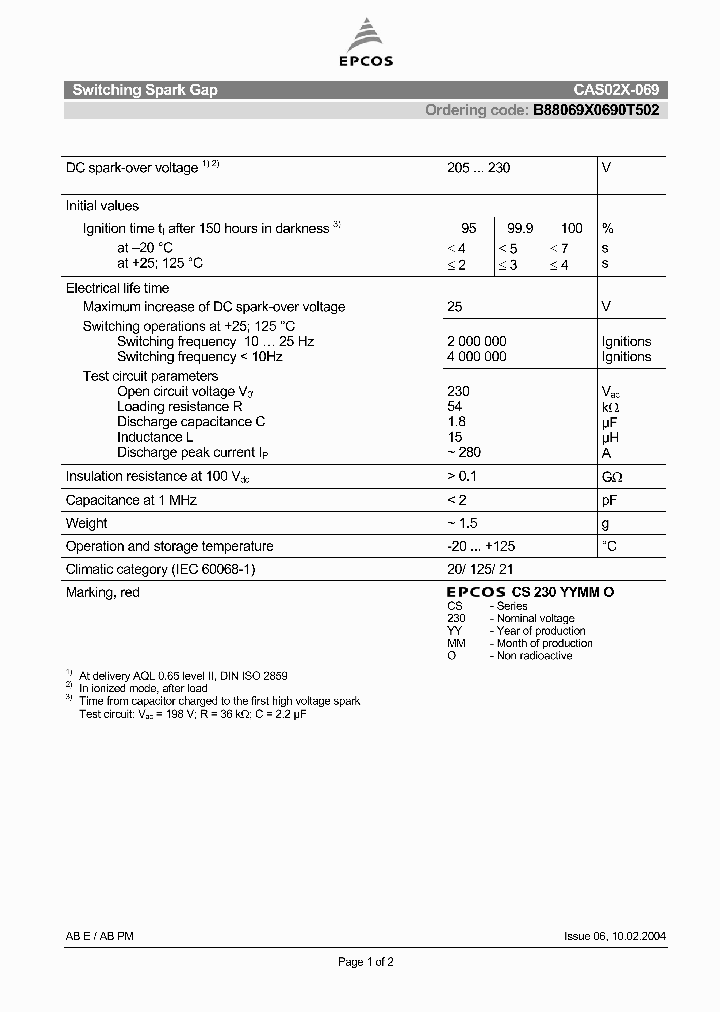 B88069X0690T502_4541017.PDF Datasheet
