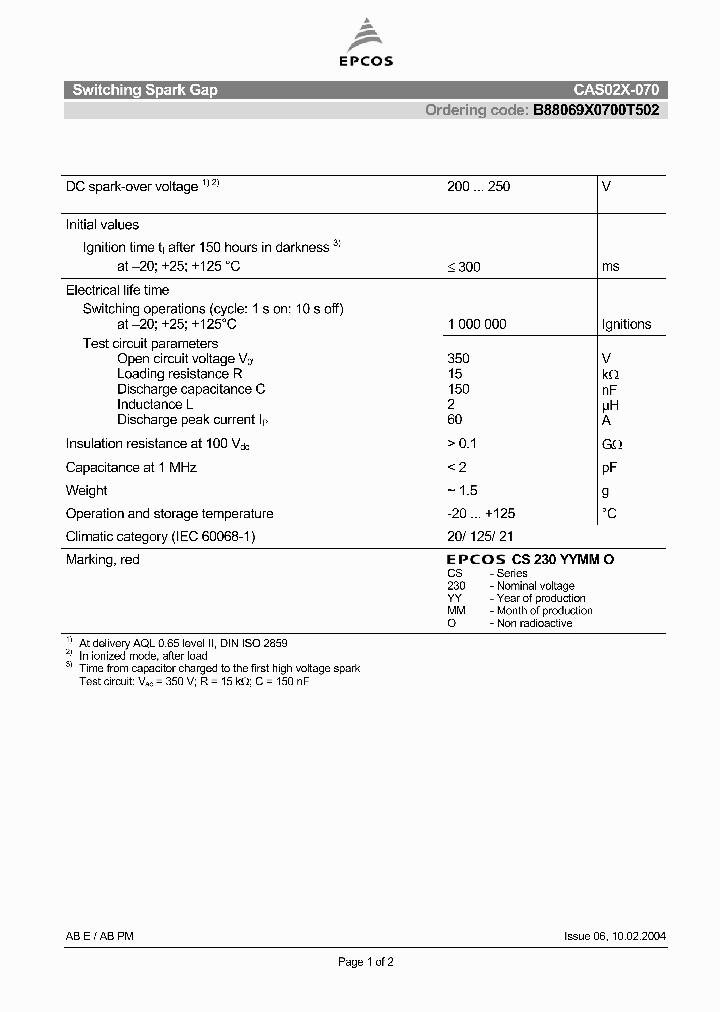 B88069X0700T502_4777148.PDF Datasheet