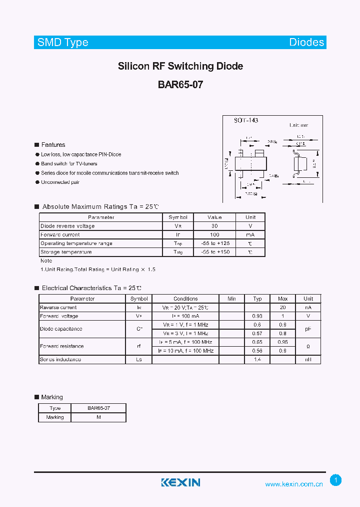 BAR65-07_4468485.PDF Datasheet