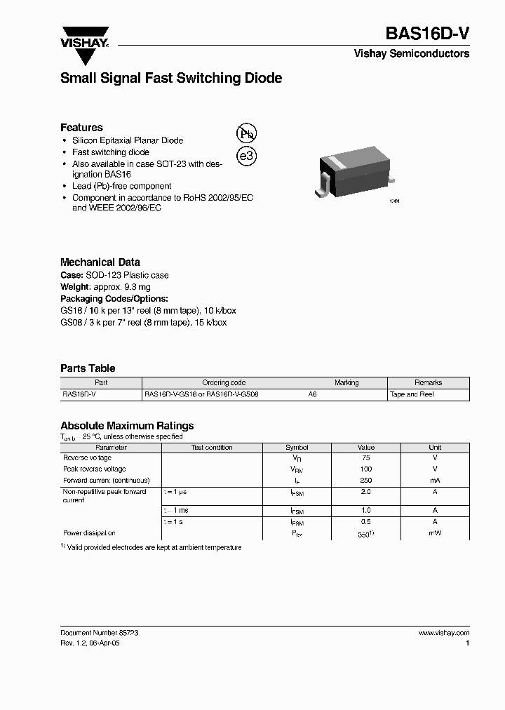 BAS16D-V-GS08_4714880.PDF Datasheet