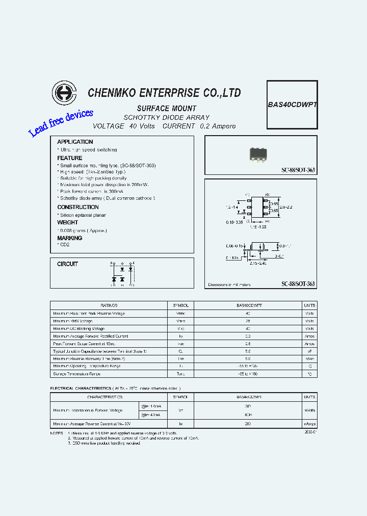 BAS40CDWPT_4449056.PDF Datasheet