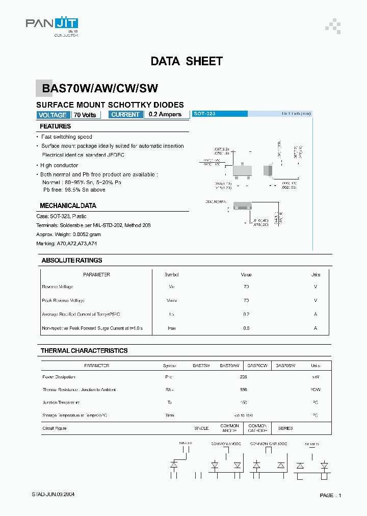 BAS70W_4347968.PDF Datasheet