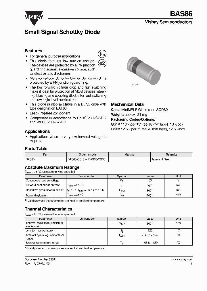 BAS86-GS08_4257954.PDF Datasheet