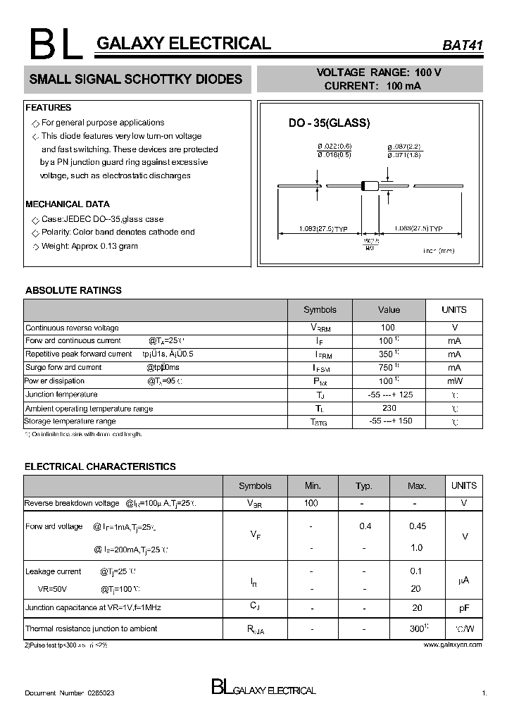 BAT41_4202140.PDF Datasheet