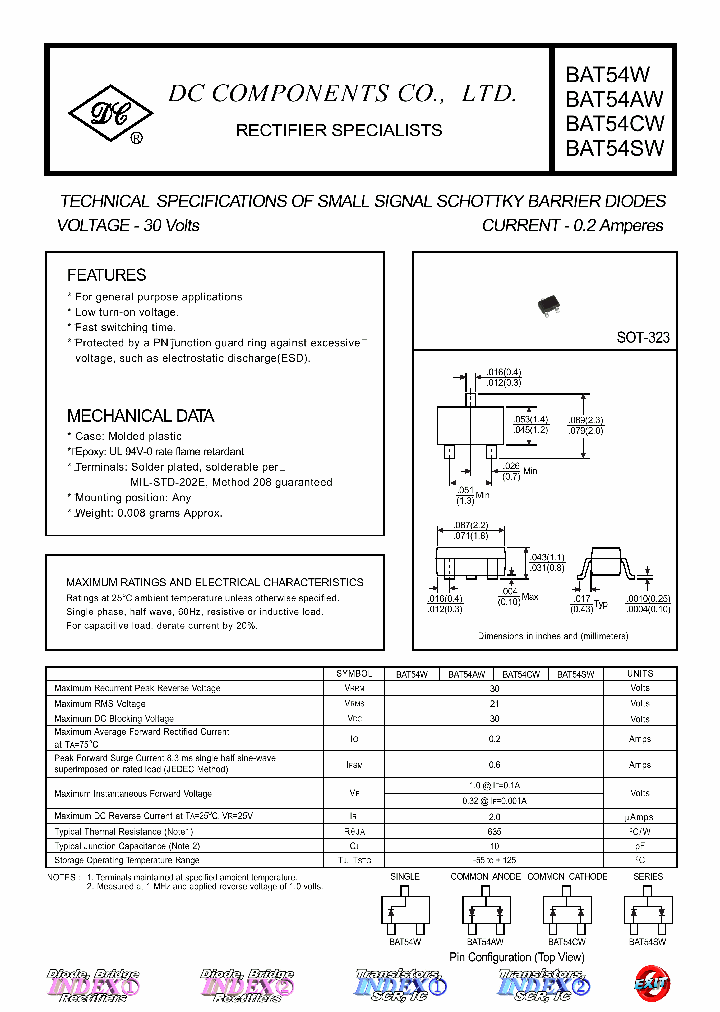 BAT54AW_4489927.PDF Datasheet