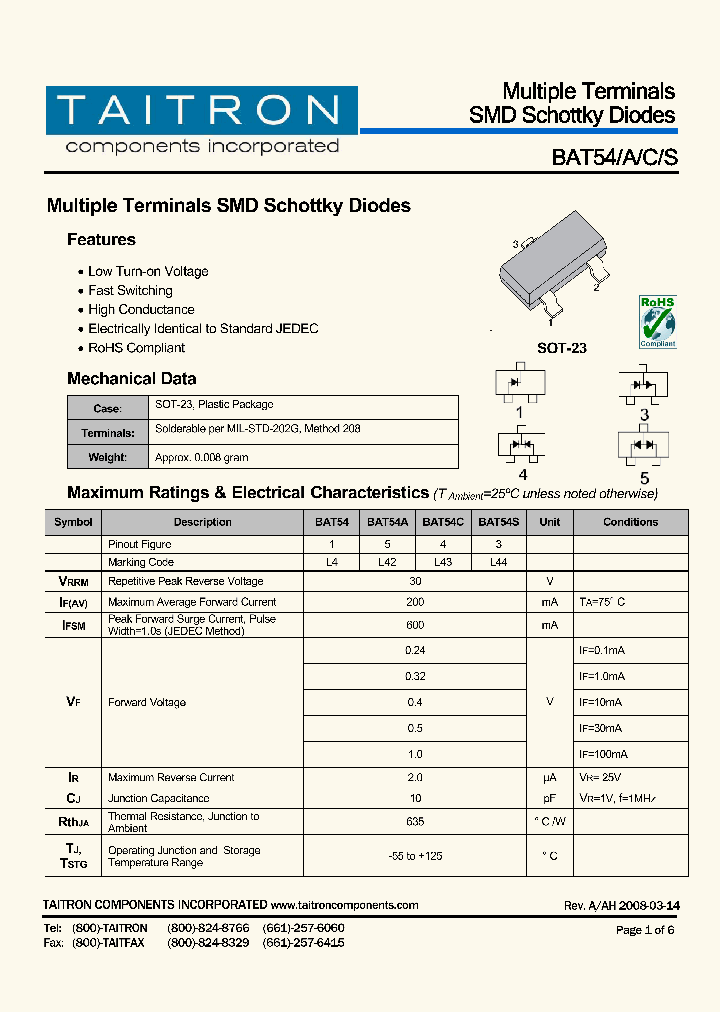 BAT54S_4196885.PDF Datasheet