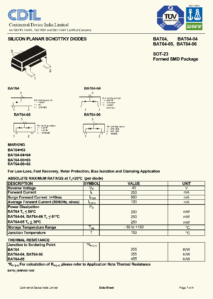 BAT64-04_4193764.PDF Datasheet