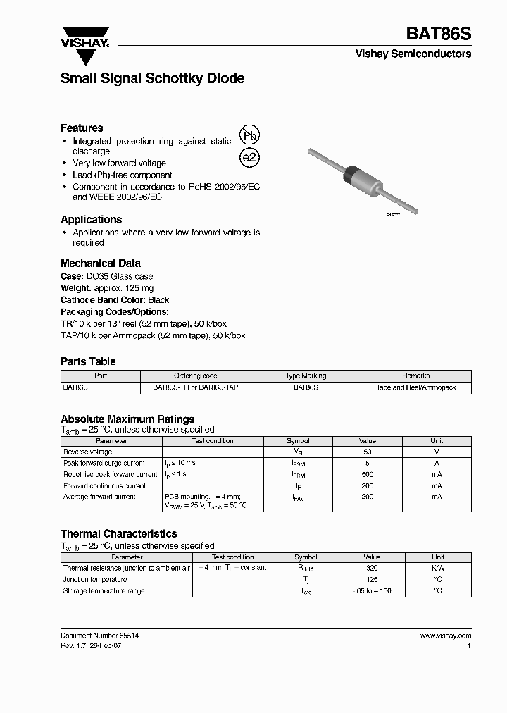 BAT86S-TAP_4419812.PDF Datasheet