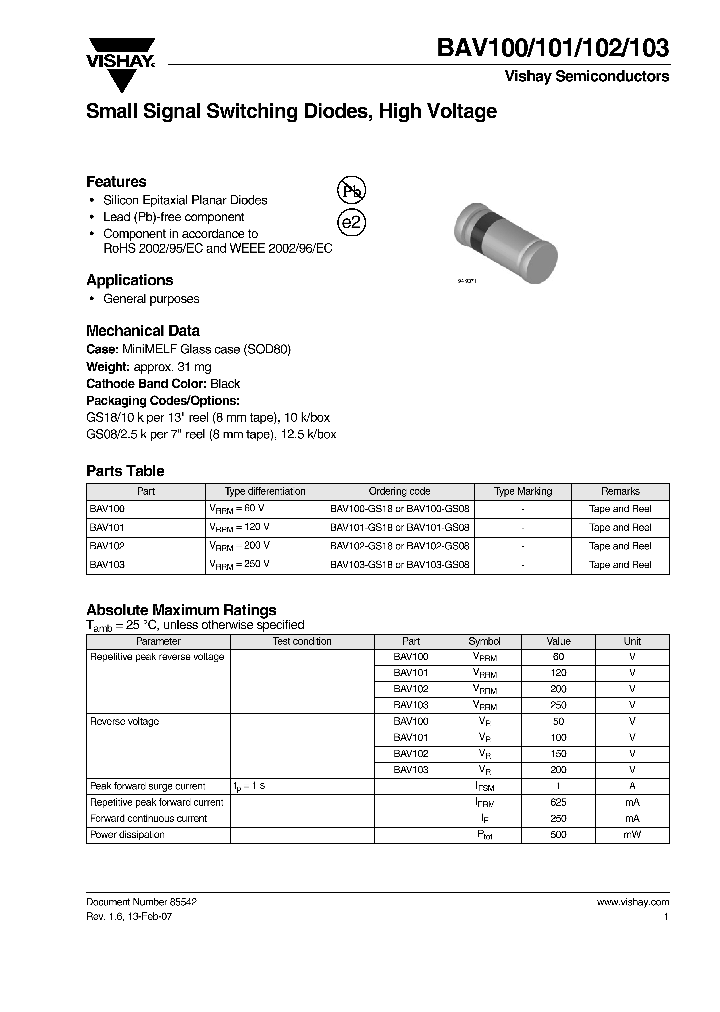 BAV100_4390792.PDF Datasheet