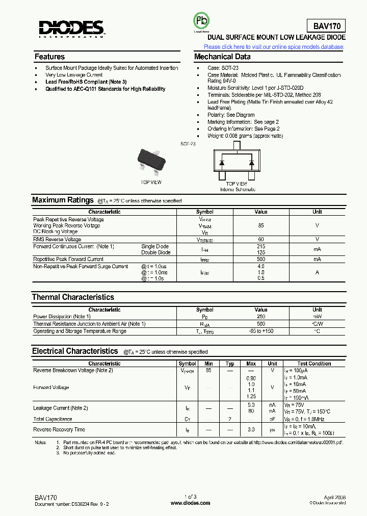 BAV170-7-F_4308394.PDF Datasheet
