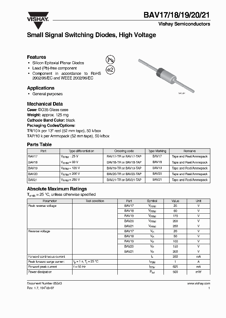 BAV17-TAP_4511000.PDF Datasheet