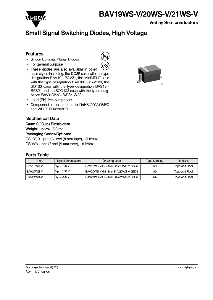 BAV19WS-V-GS08_4626152.PDF Datasheet