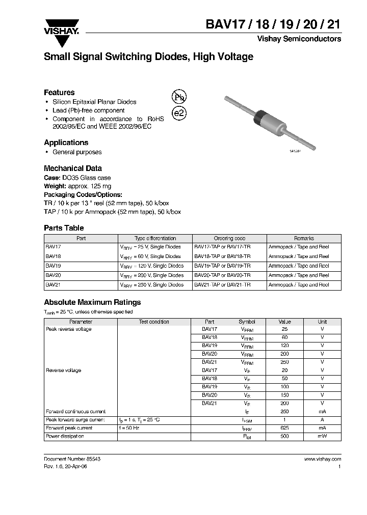 BAV21-TAP_4603935.PDF Datasheet