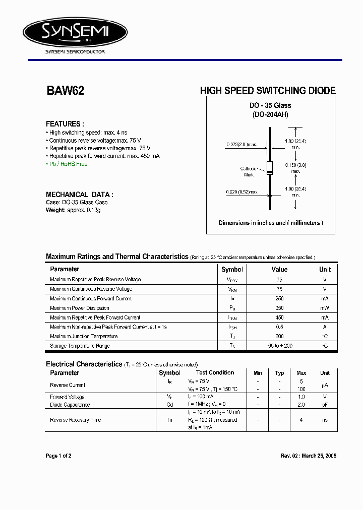 BAW62_4443574.PDF Datasheet