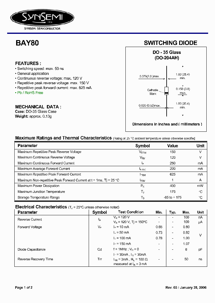 BAY80_4447377.PDF Datasheet