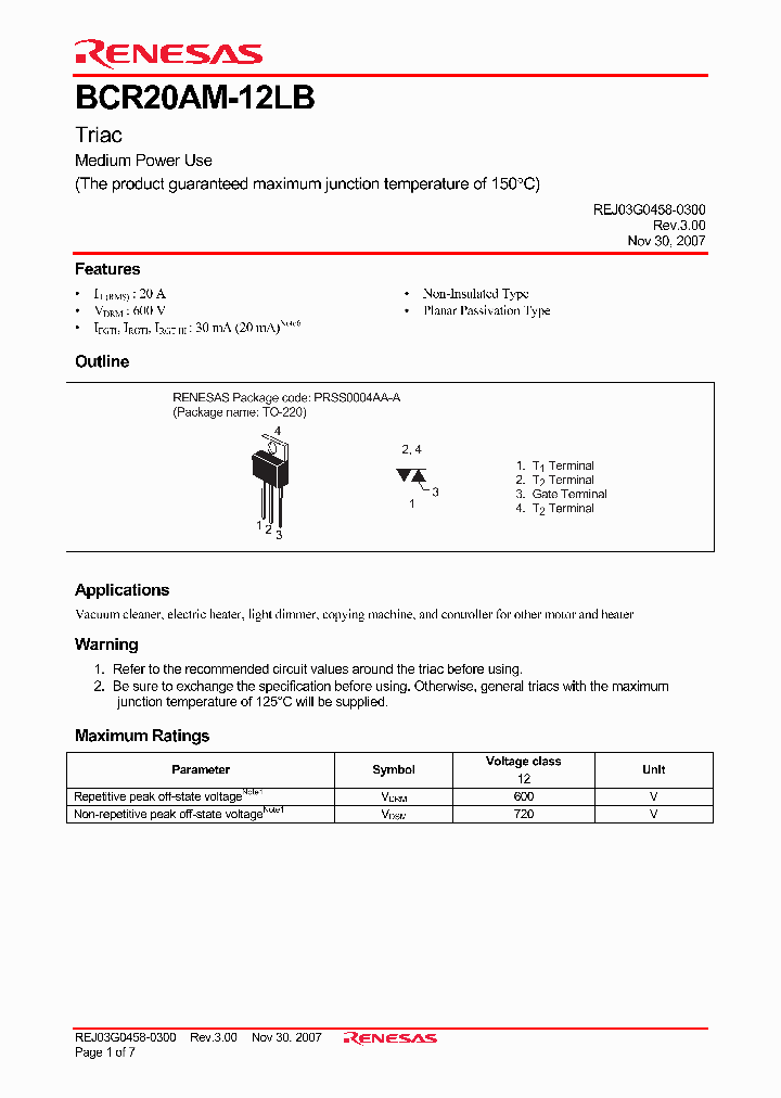 BCR20AM-12LB_4273458.PDF Datasheet
