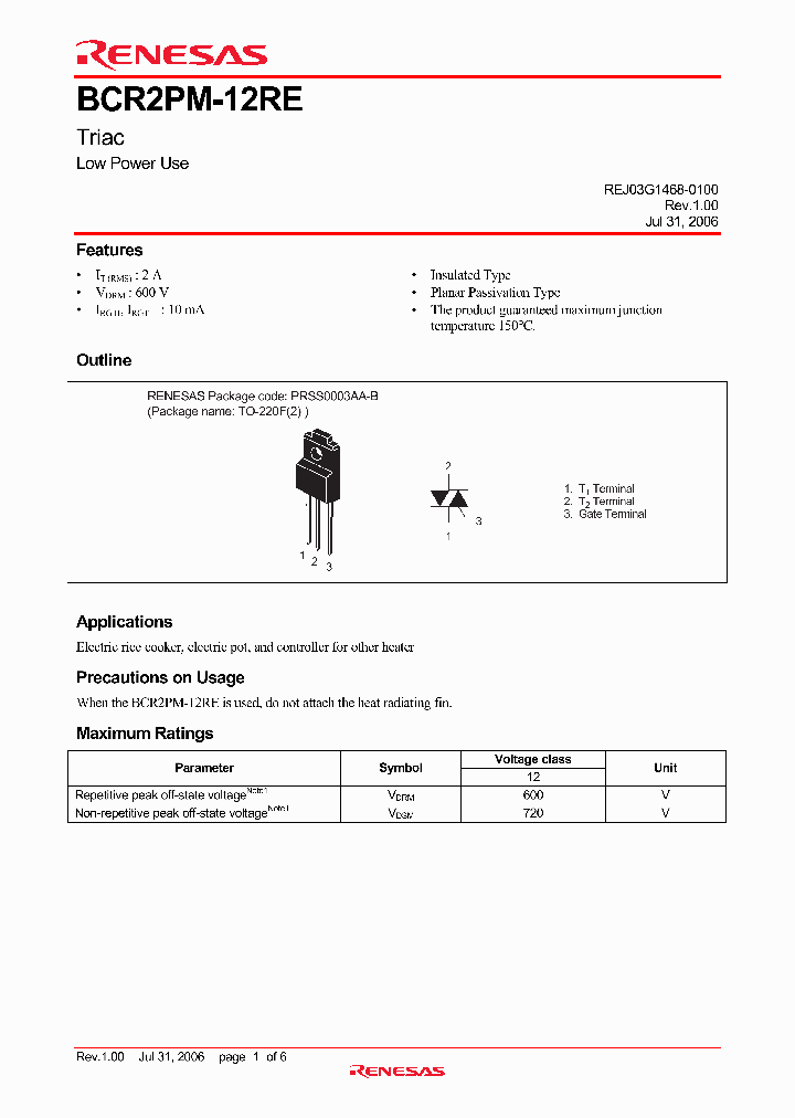 BCR2PM-12RE_4467391.PDF Datasheet