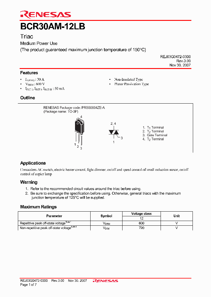 BCR30AM-12LB_4601340.PDF Datasheet